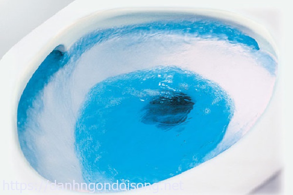 sử dụng viên xả bồn cầu