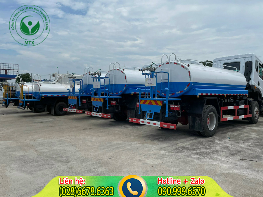 Dịch vụ cho thuê xe bồn chở nước sạch với một quy trình chuyên nghiệp