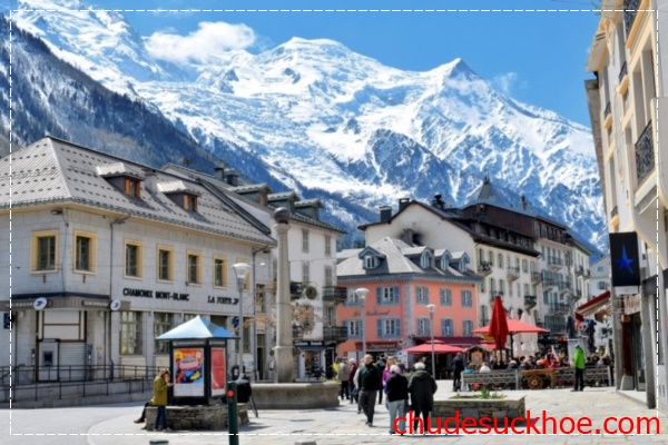 du lịch pháp ở Chamonix Mont Blanc
