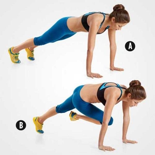 ​Cross body mountain climber giảm mỡ bụng