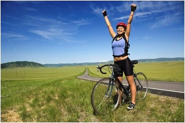Đạp xe giúp dễ dàng đốt cháy các chất béo trong cơ thể