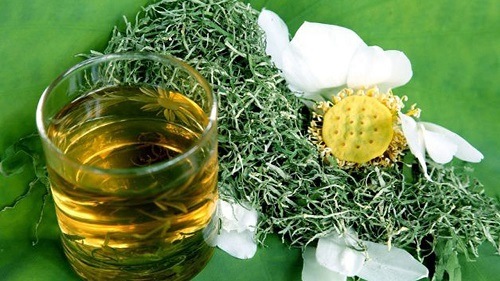 Trong trà lá sen có chứa Nuciferine giúp chuyển hóa chất béo và giảm béo