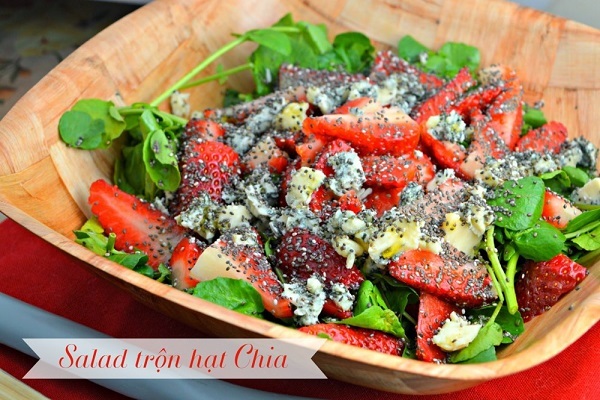 Thay đổi thực đơn giảm cân với món salad hạt chia mới lạ