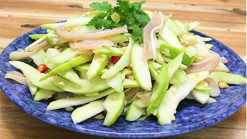 Dùng ổi làm salad để giảm cân