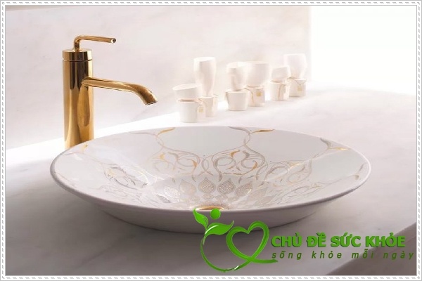 Bồn rửa mặt làm từ sứ