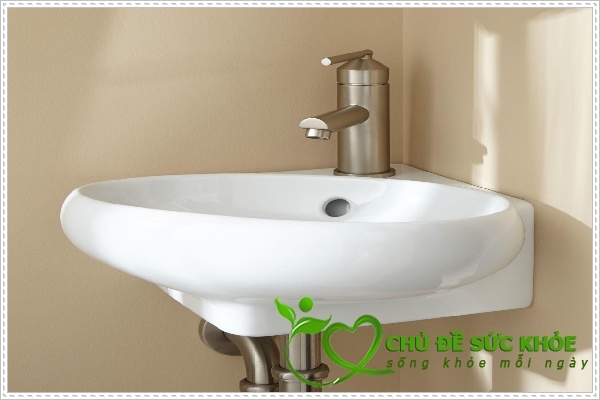 Bồn rửa mặt âm tường với thiết kế đẹp