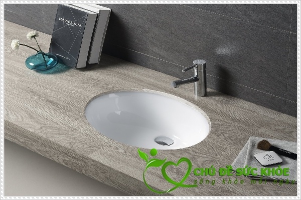 Bồn rửa mặt âm bàn tiết kiệm diện tích