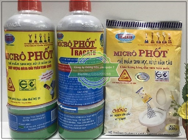 Hóa chất thông cống micro phốt.