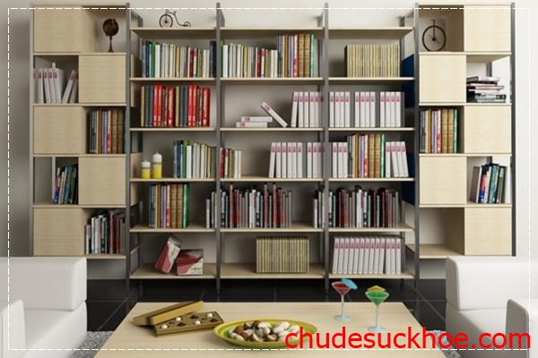 Sử dụng kệ sách trang trí nhà cửa
