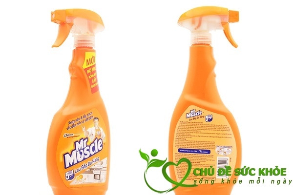 Dung dịch vệ sinh nhà bếp Mr Muscle hương chanh
