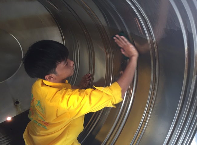 vệ sinh bồn nước huyện Cần Giờ