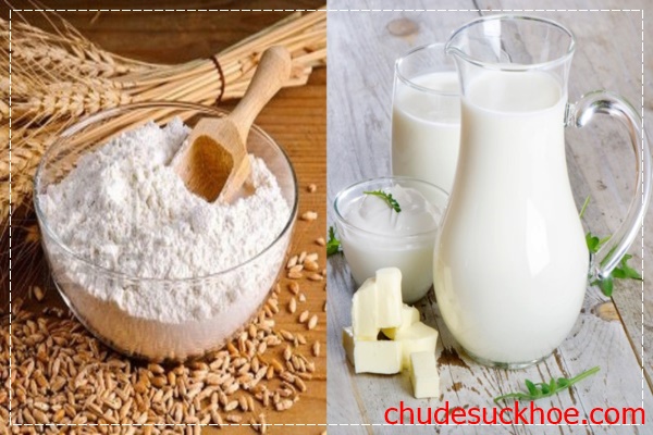 Tắm trắng bằng sữa tươi và cám gạo