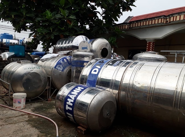 làm sạch bồn chứa nước inox quận Bình Thạnh